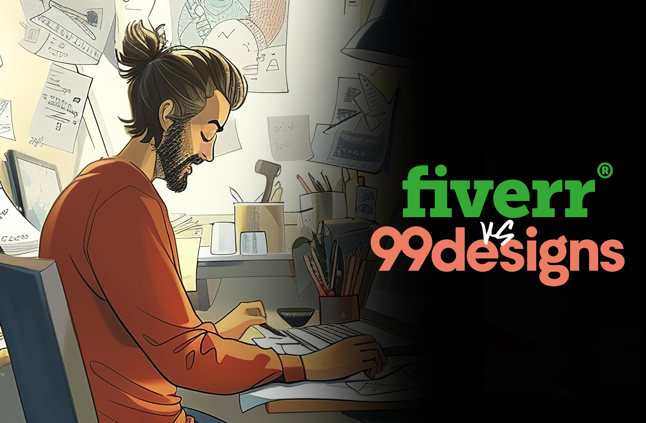 99designs vs fiverr : Which option is themost ideal and professional for graphicdesign?
